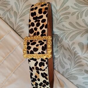 Vintage Animal Print Belt